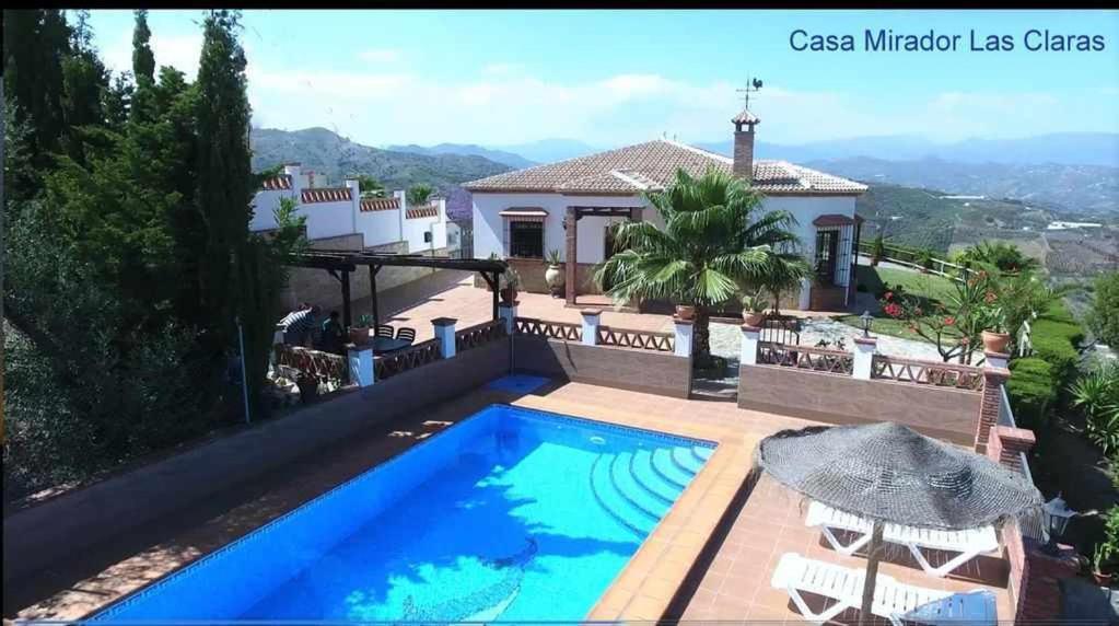 Casa Mirador Las Claras Con Piscina Privada Jardin Villa Iznate Esterno foto