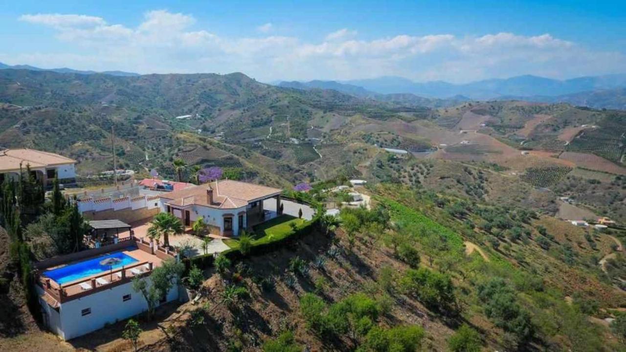 Casa Mirador Las Claras Con Piscina Privada Jardin Villa Iznate Esterno foto